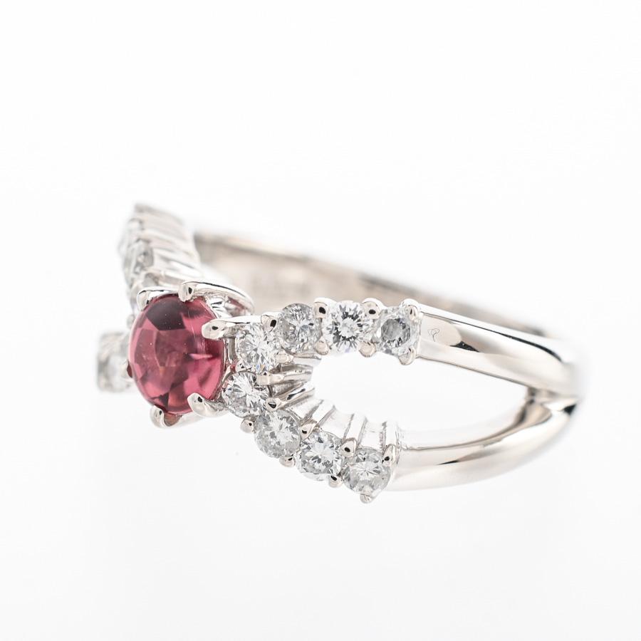 ピンクトルマリン リング  ピンクトルマリン0.538ct ダイヤ0.54ct #14 8.4g レディース 中古A品の画像
