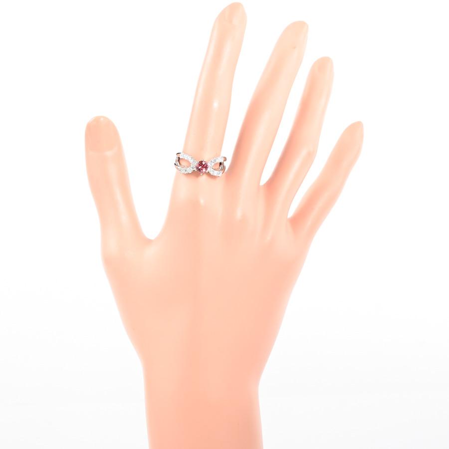ピンクトルマリン リング  ピンクトルマリン0.538ct ダイヤ0.54ct #14 8.4g レディース 中古A品の画像