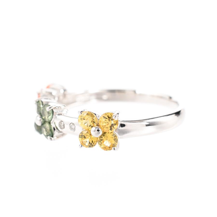 サファイア リング  サファイア0.93ct ダイヤ0.03ct 13号 3.5g レディース 中古A品の画像