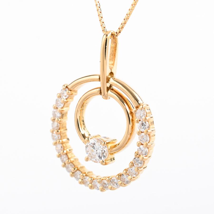 ダイヤ ネックレス  ダイヤ0.5ct 3.9g レディース 中古A品の画像