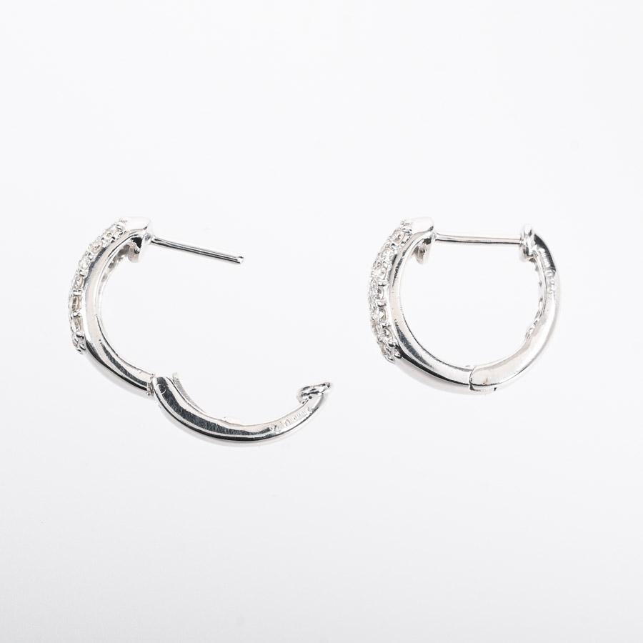 ダイヤ ピアス  ダイヤ0.25ct ダイヤ0.25ct チャーム:約W4xH8mm 4.2g レディース 中古A品の画像