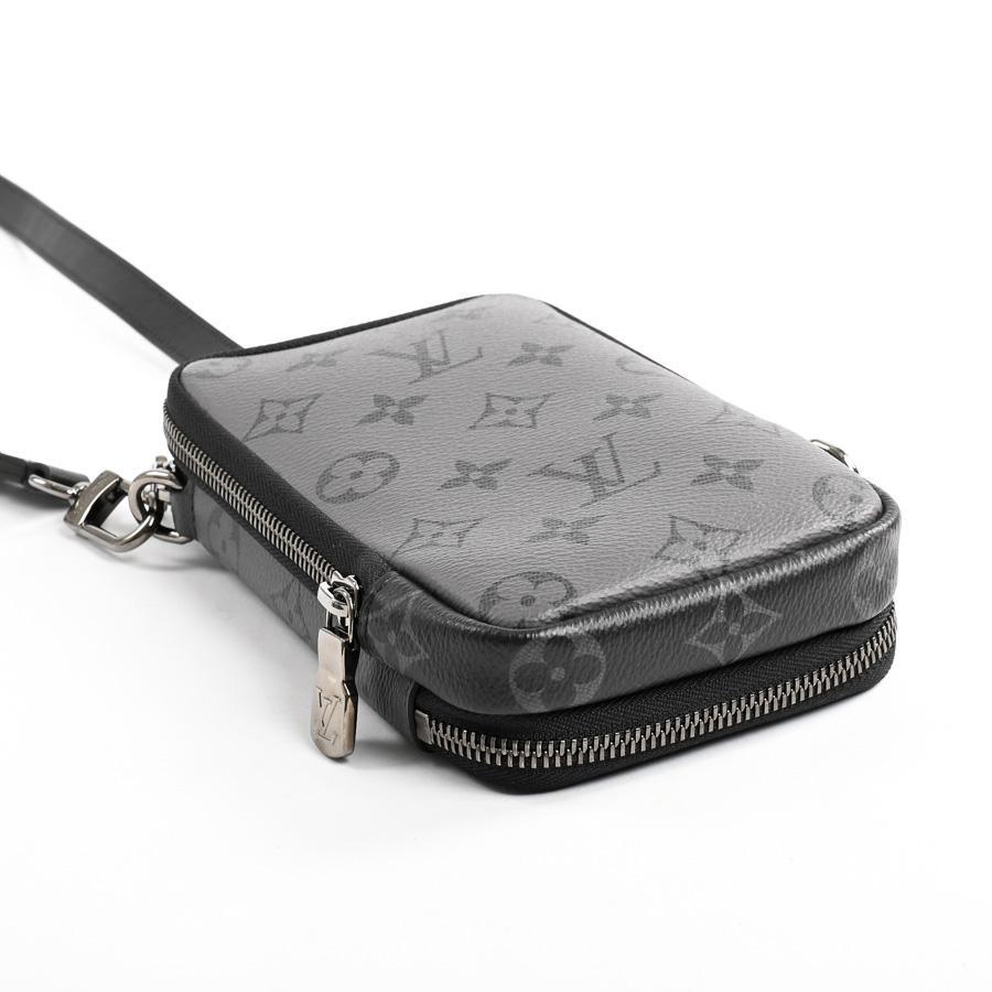 ルイヴィトン ダブルフォンポーチ ショルダーバッグ  M69534 グレー メンズ  中古A品の画像