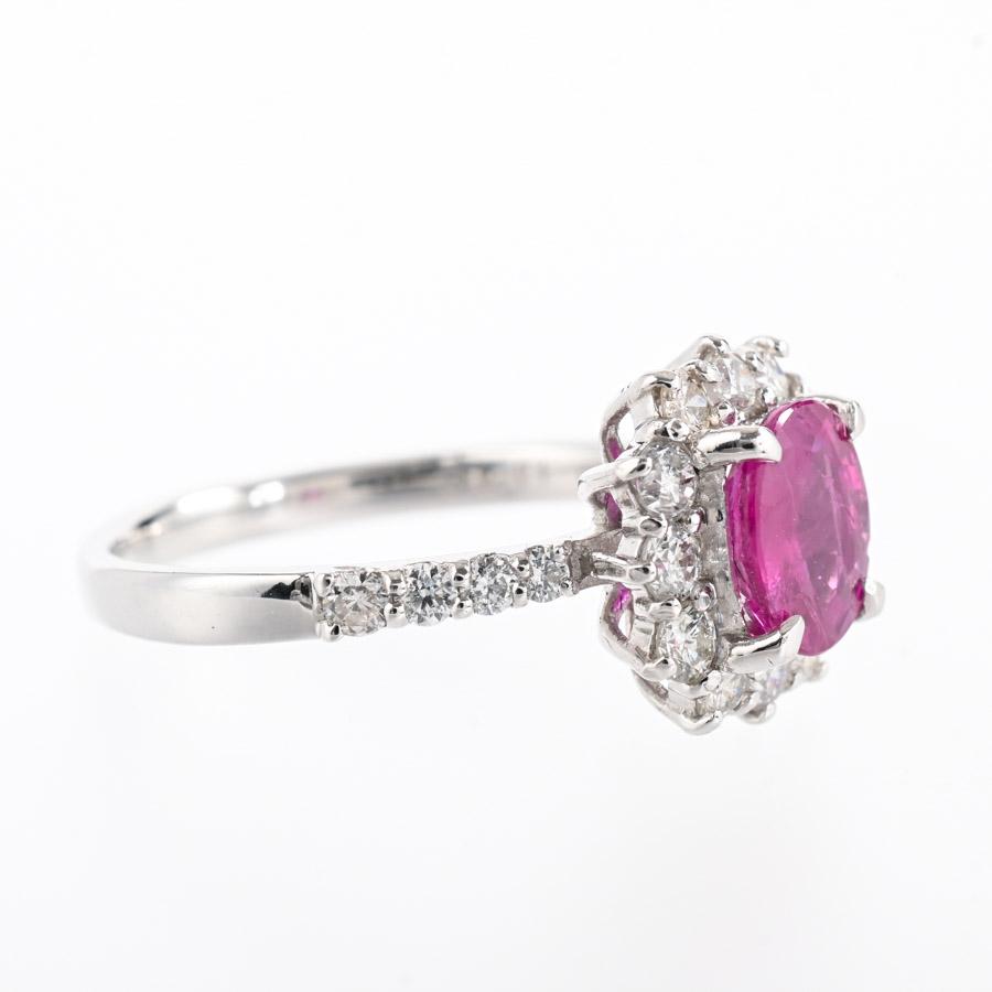 ルビー リング  ルビー1.135ct ダイヤ0.58ct 11.5号 4.3g レディース 中古A品の画像