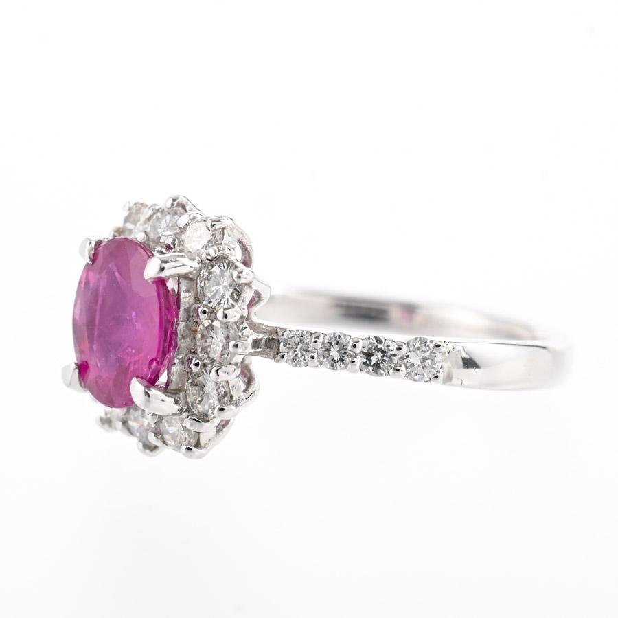 ルビー リング  ルビー1.135ct ダイヤ0.58ct 11.5号 4.3g レディース 中古A品の画像