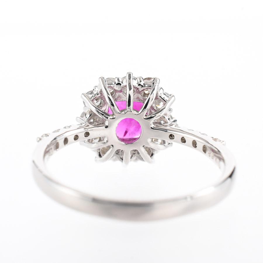 ルビー リング  ルビー1.135ct ダイヤ0.58ct 11.5号 4.3g レディース 中古A品の画像
