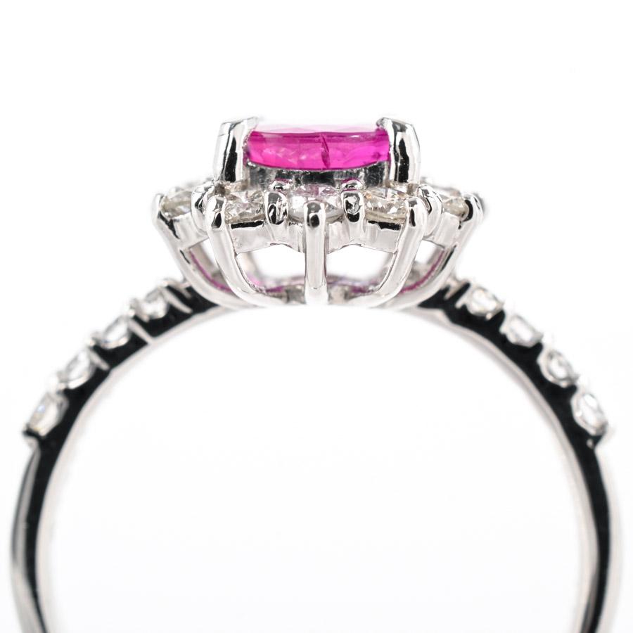 ルビー リング  ルビー1.135ct ダイヤ0.58ct 11.5号 4.3g レディース 中古A品の画像