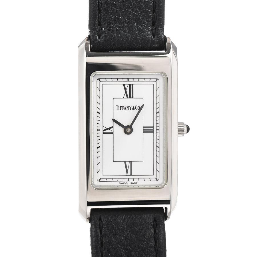 【クラシックトノー】TIFFANY&Co. ティファニー時計 ホワイト☆極美品☆ TIFFANY&Co.（ティファニー） クラシック 腕時計 ホワイト レディース