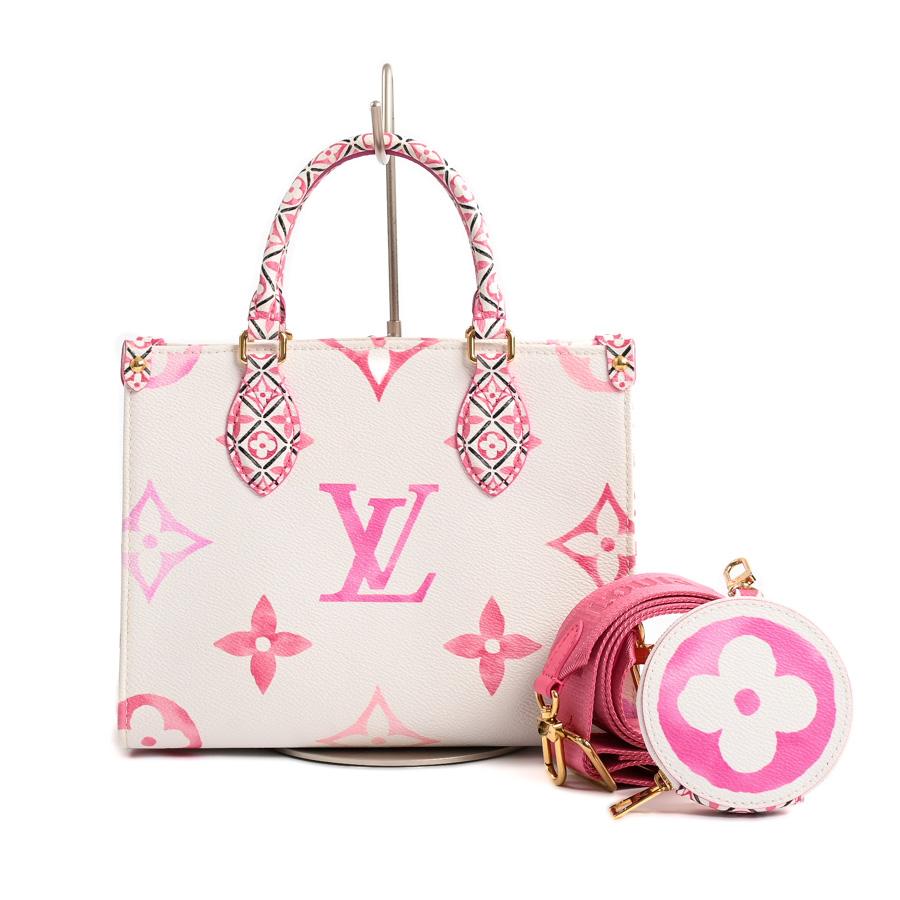 お*し様 ルイヴィトン LV*オンザゴーEW ポーチ付モノグラムショルダーバッグ M46653 (Louis