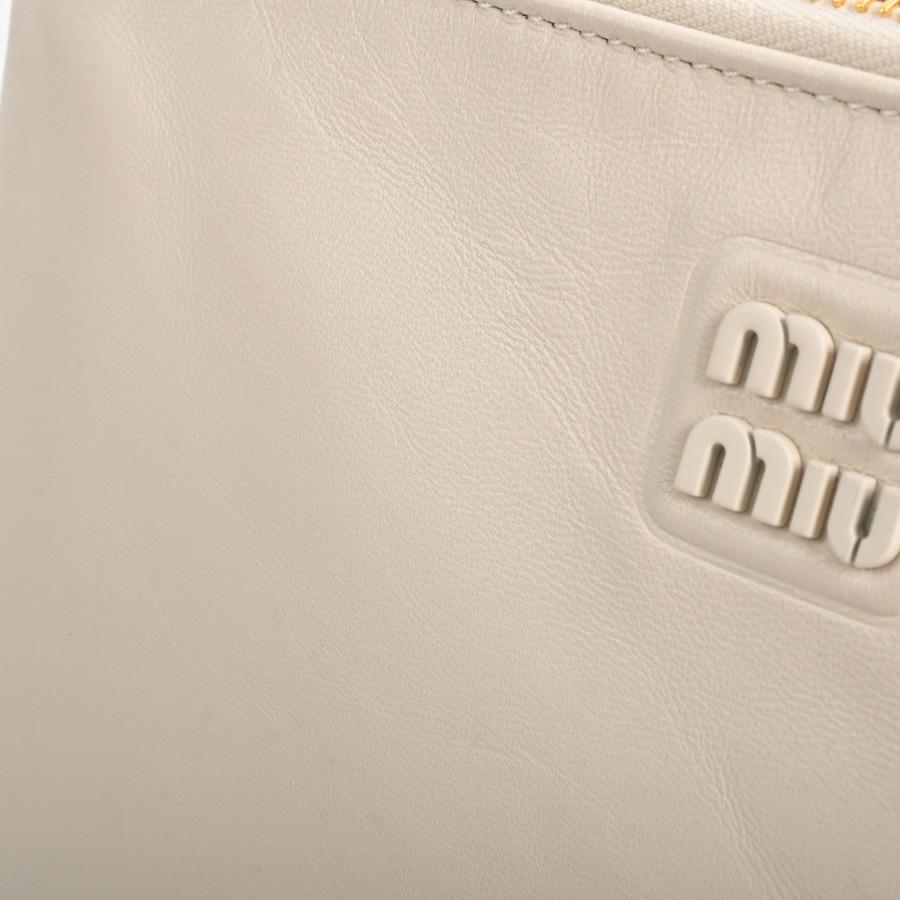 miumiu ミュウミュウ クラッチ バッグ ポーチ 白黒 柄 miu miu（ミュウミュウ） クラッチポーチ ポーチ 5NH012 アイボリー