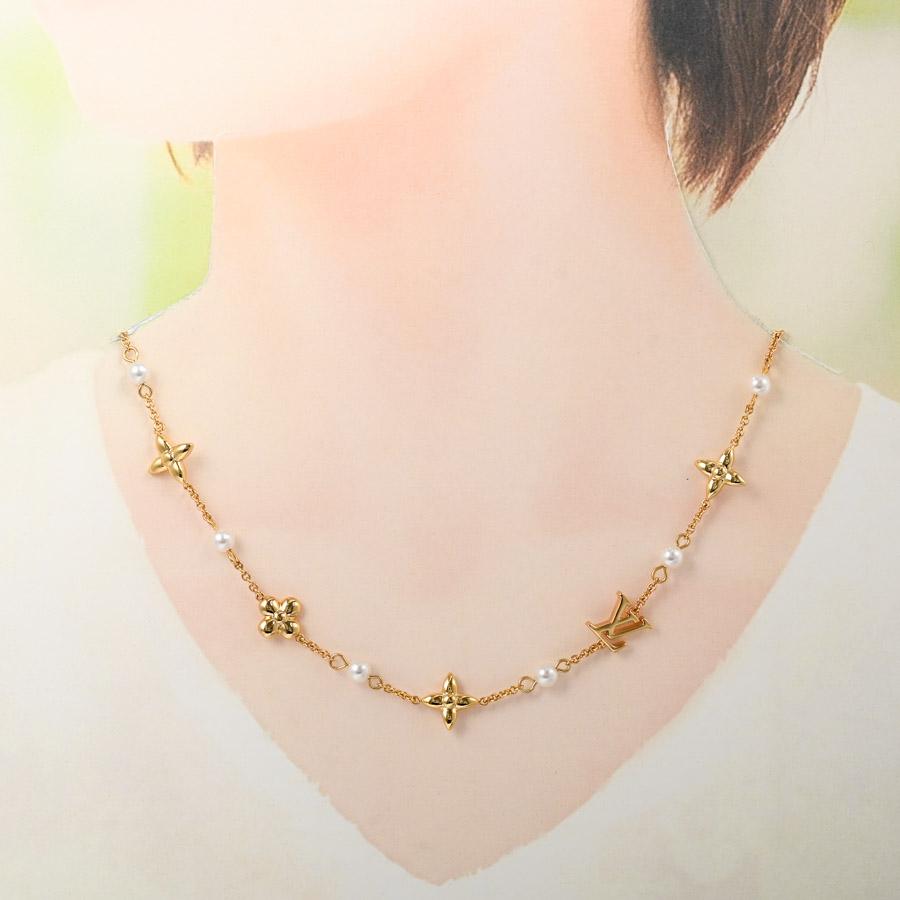 ルイヴィトン ルイザ ネックレス  M01610 ゴールド レディース  中古A品の画像