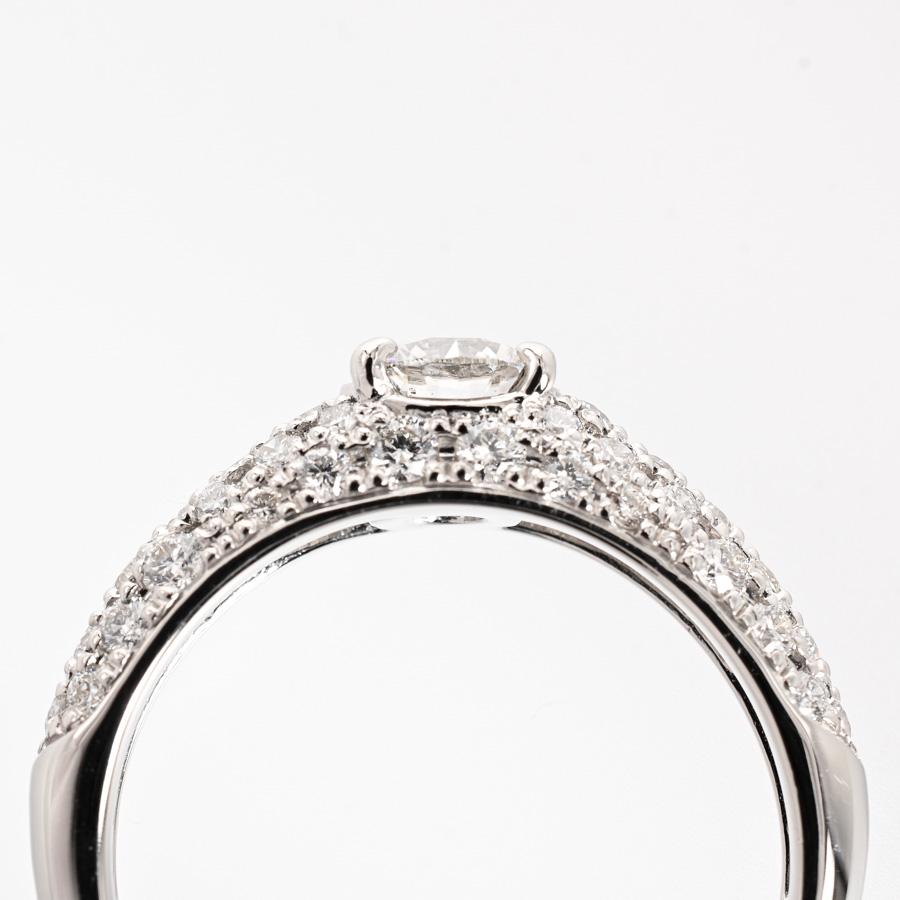 ダイヤ リング  ダイヤ0.508/0.64ct 12号 5.0g レディース 中古A品の画像