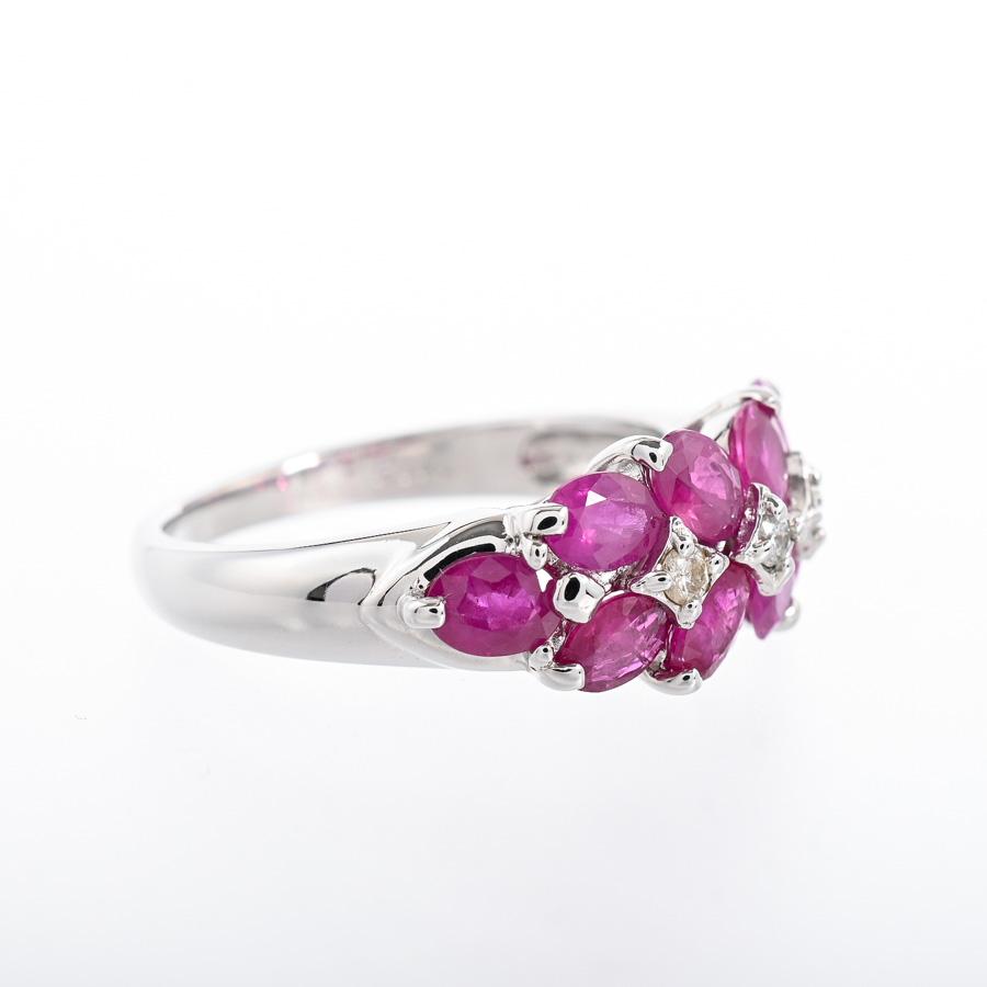 ルビー リング  ルビー2.09ct ダイヤ0.06ct 11.5号 4.4g レディース 中古A品の画像