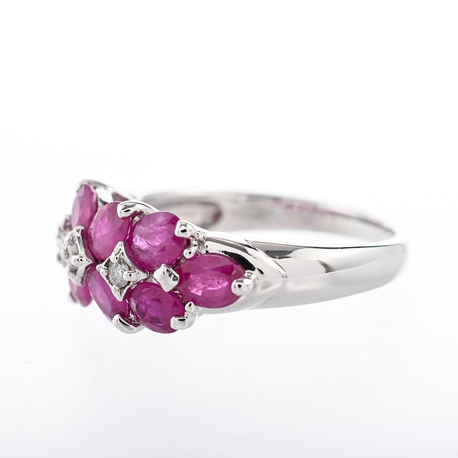 ルビー リング  ルビー2.09ct ダイヤ0.06ct 11.5号 4.4g レディース 中古A品の画像