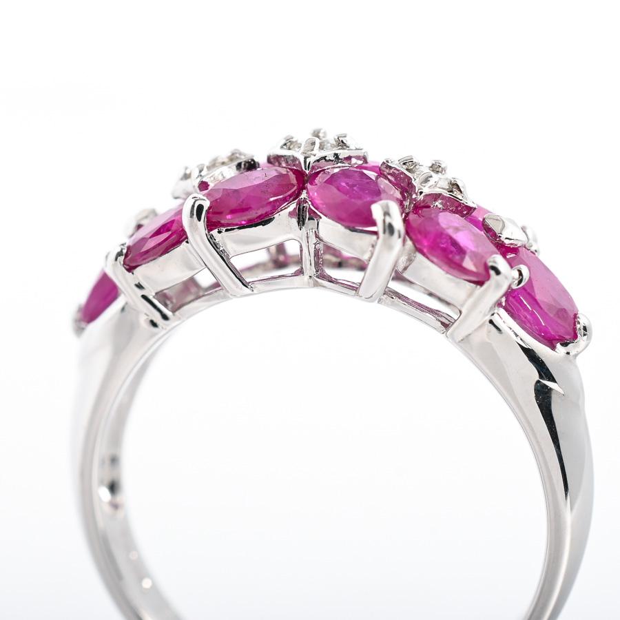 ルビー リング  ルビー2.09ct ダイヤ0.06ct 11.5号 4.4g レディース 中古A品の画像