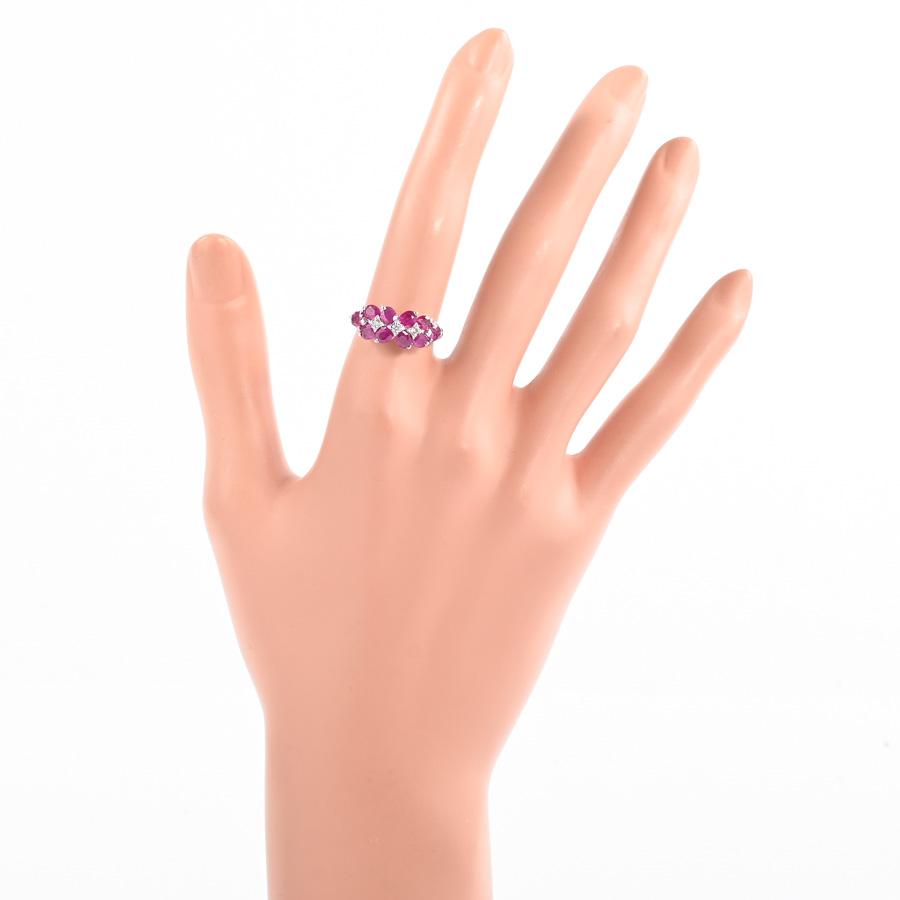 ルビー リング  ルビー2.09ct ダイヤ0.06ct 11.5号 4.4g レディース 中古A品の画像