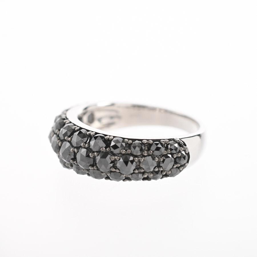 ブラックダイヤ リング  ブラックダイヤ2.08ct 13号 4.6g レディース 中古A品の画像