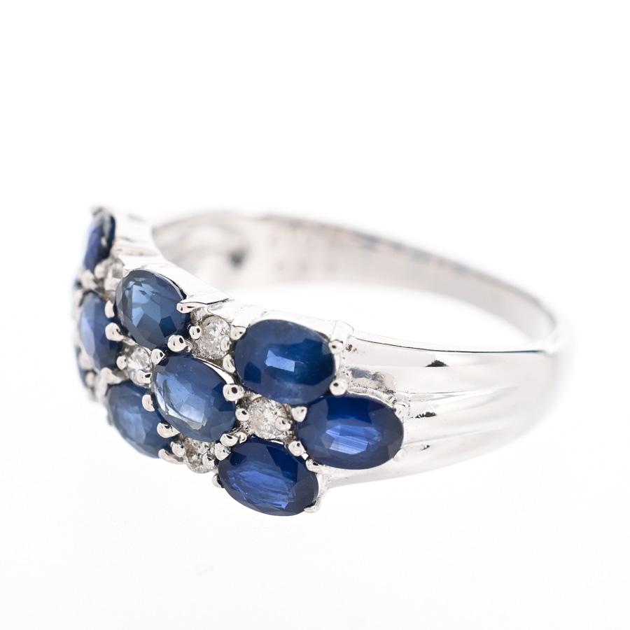 サファイア リング  サファイア1.98ct/ダイヤ0.12ct 12号 3.8g レディース 中古A品の画像
