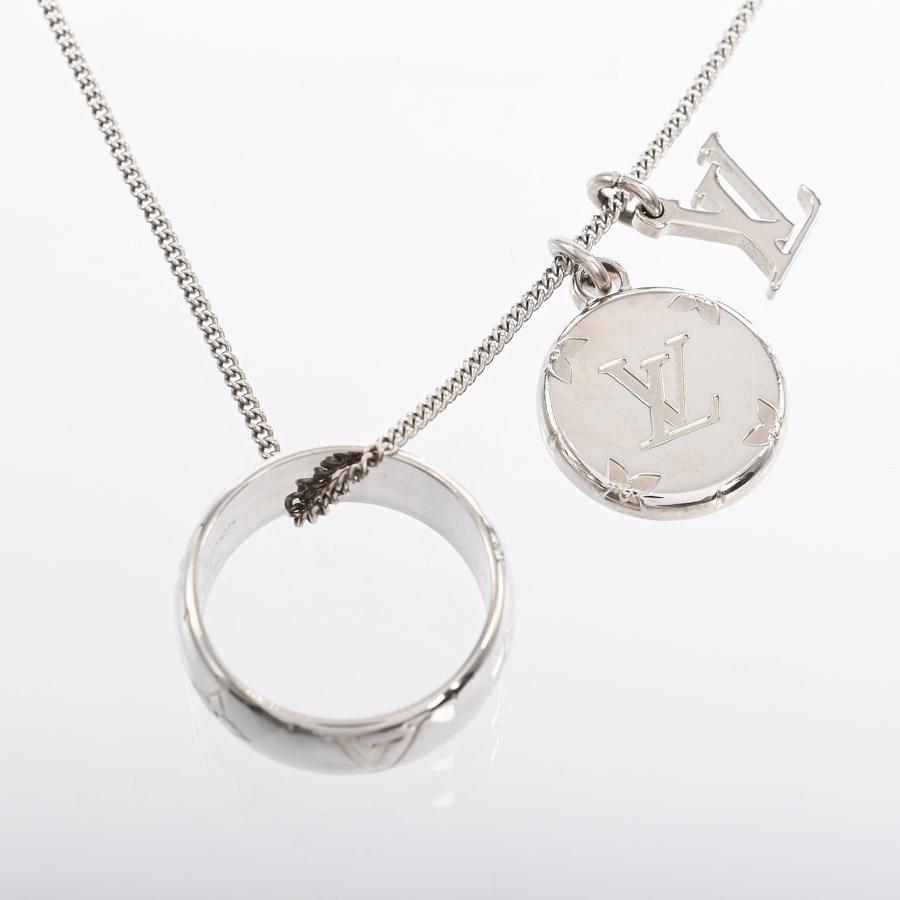 ルイヴィトン リングネックレスモノグラム ネックレス  M62485 シルバー ユニセックス  中古A品の画像