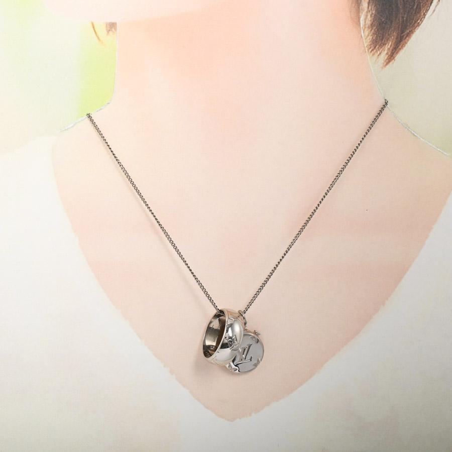 ルイヴィトン リングネックレスモノグラム ネックレス  M62485 シルバー ユニセックス  中古A品の画像