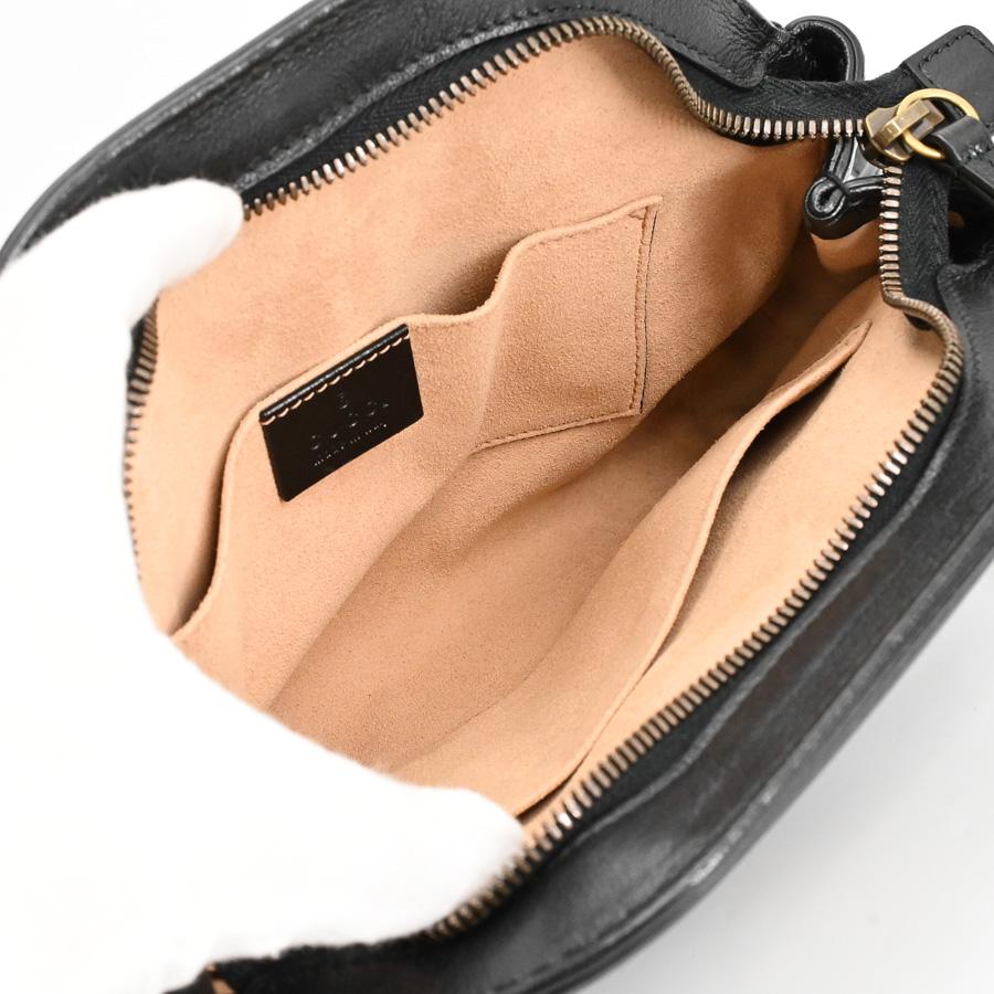 グッチ リベルスモールショルダーバッグ ショルダーバッグ  524620 ブラック レディース  中古A品の画像