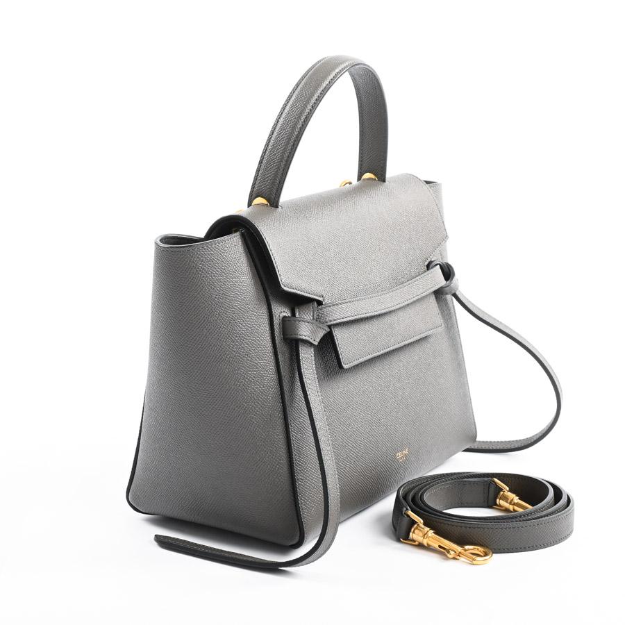 CELINE（セリーヌ） ベルトバッグマイクロ ハンドバッグ 189153 グレー
