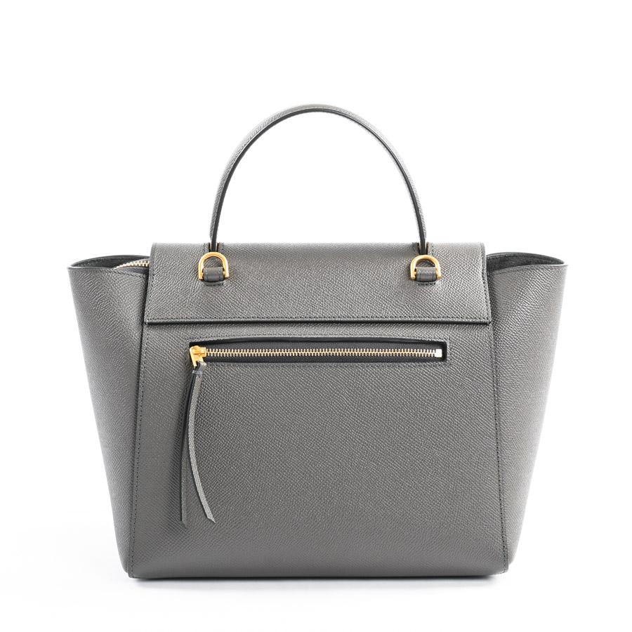 美品 CELINE セリーヌ マイクロ ベルト ショルダー バッグ ハンドバッグ CELINE（セリーヌ） ベルトバッグマイクロ ハンドバッグ 189153 グレー
