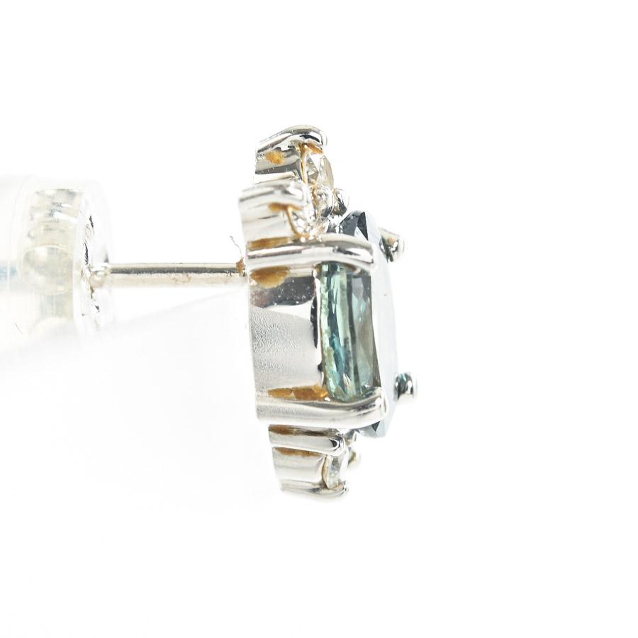 クリソベリル ピアス  クリソベリル0.5/0.58ct ダイヤ0.07/0.07ct チャーム:約W5xH10mm 1.7g レディース 中古A品の画像