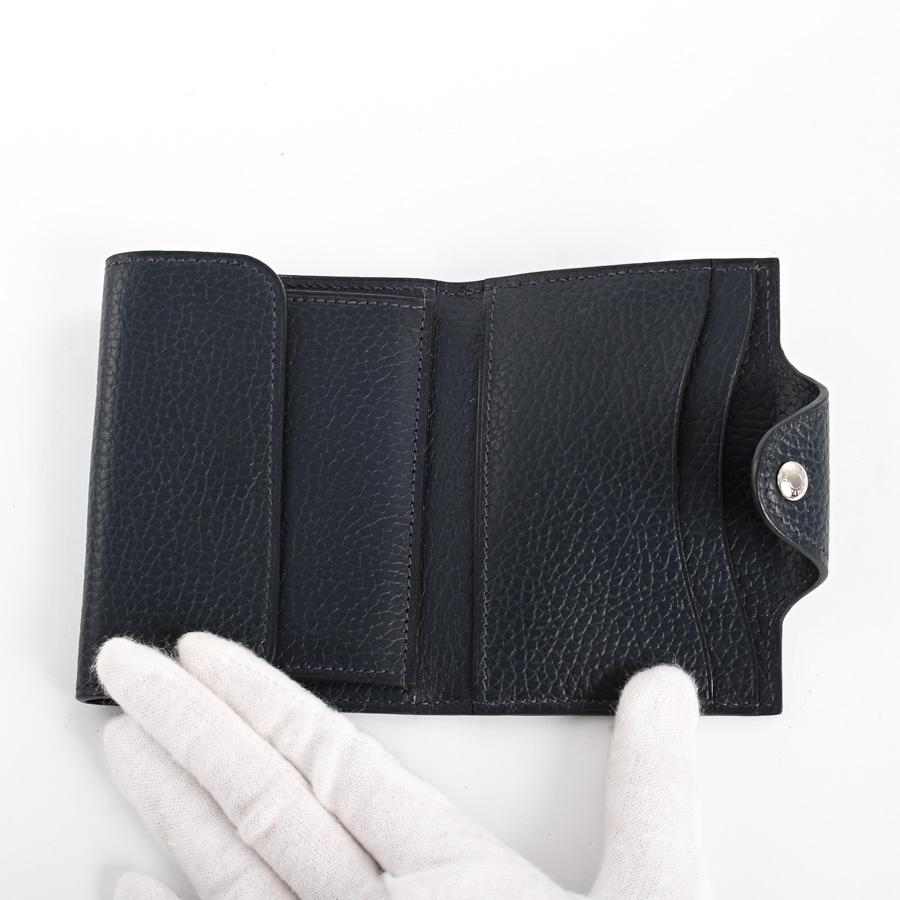 エルメス イリアードコンパクト コインケース   ブルーニュイ ユニセックス B 2023年 中古A品の画像