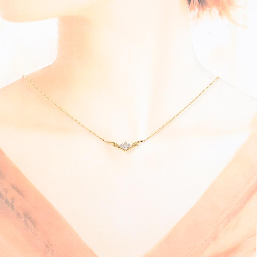 星の砂 ダイヤ ネックレス ネックレス   レディース 中古A品の画像