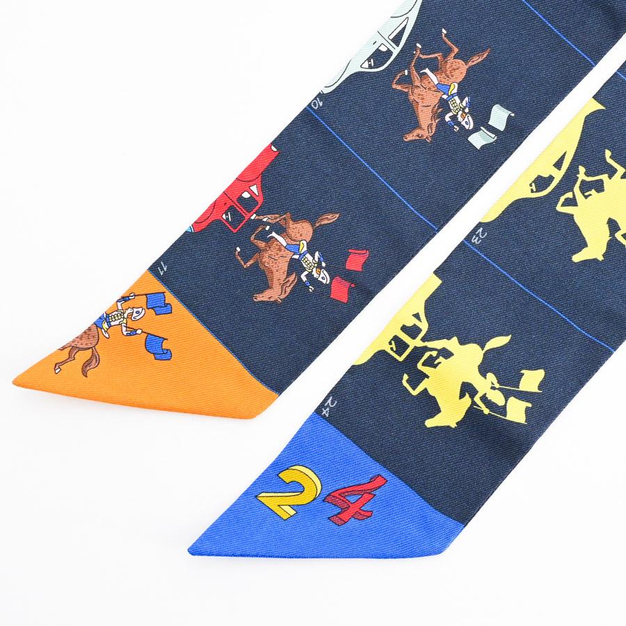 HERMES（エルメス） ツイリー スカーフ ネイビー ユニセックス 中古SA