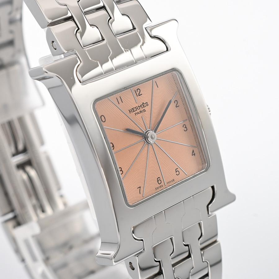 エルメス Hウォッチ 腕時計 HH1.210  ピンク レディース 中古A品の画像