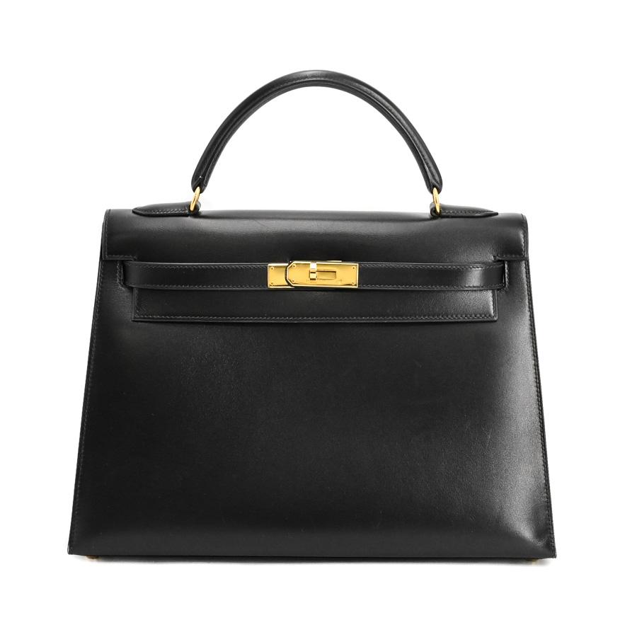 エルメス、ケリー32ハンドバッグ。 HERMES（エルメス） ケリー32 ハンドバッグ ブラック レディース X