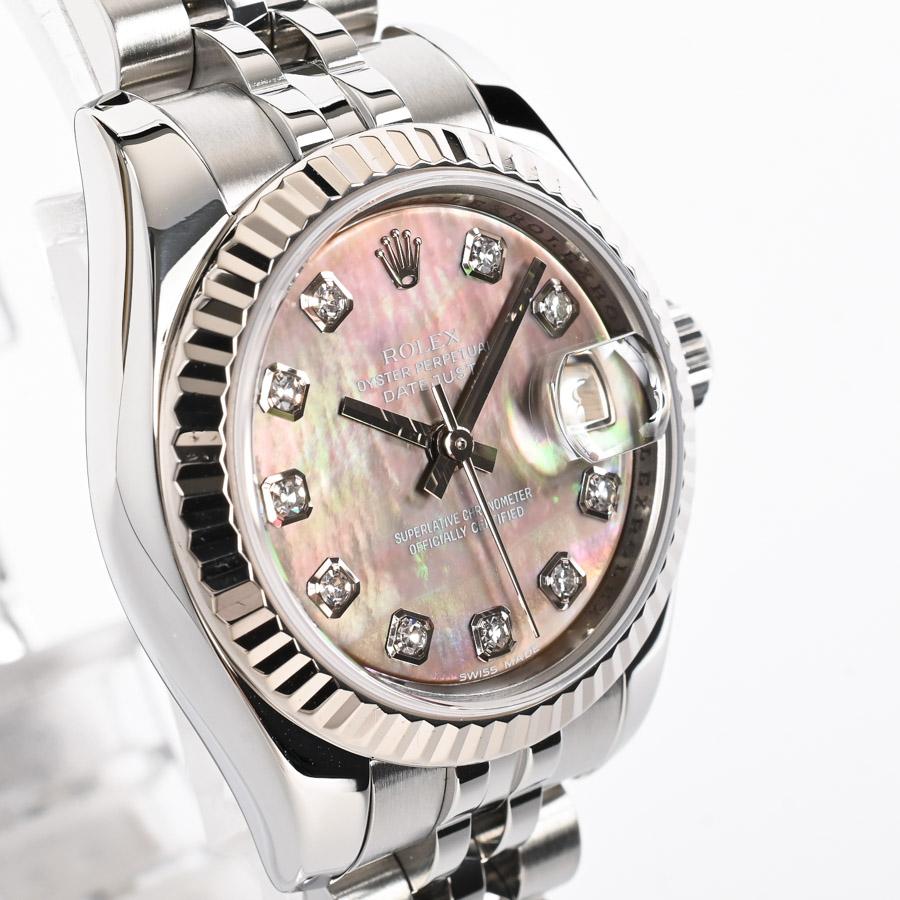 ROLEX（ロレックス） デイトジャスト 腕時計 179174NG Z番 ブラック