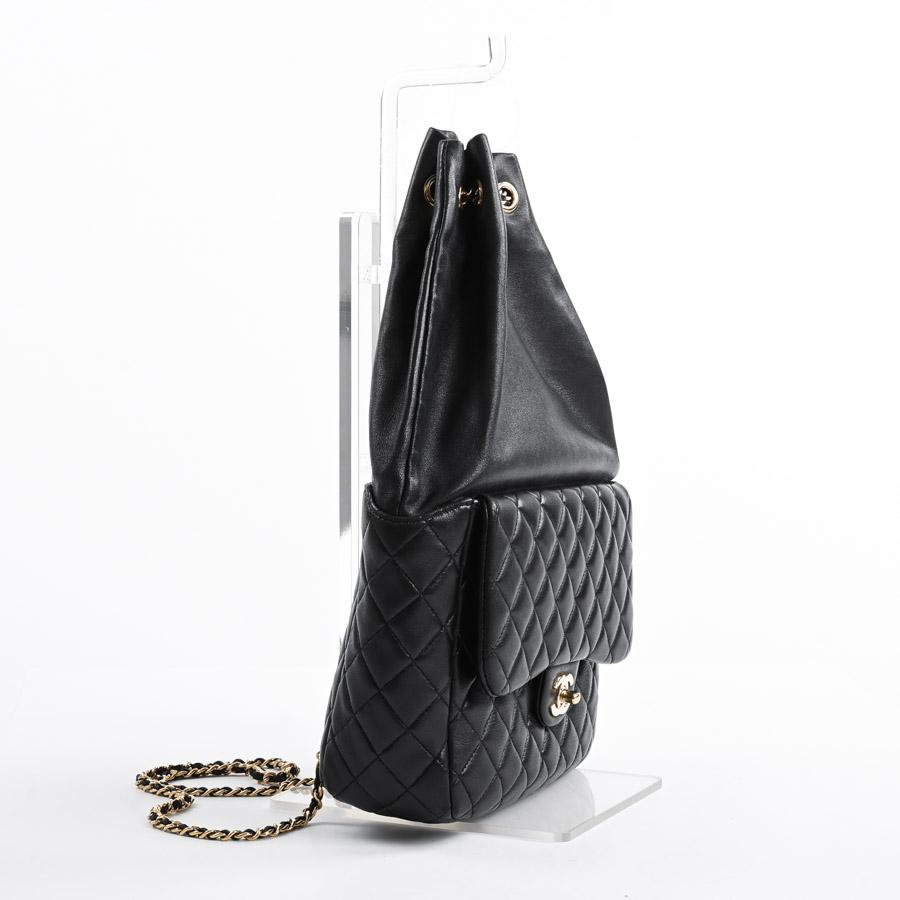 CHANEL ブラック ドローストリングバッグ CHANEL（シャネル） ドローストリングバックパック バックパック