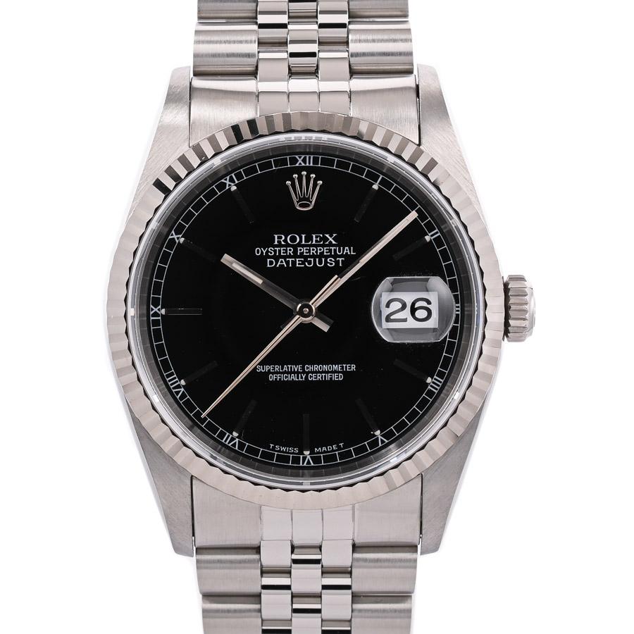ROLEX（ロレックス） デイトジャスト 腕時計 16234 W番 ブラック