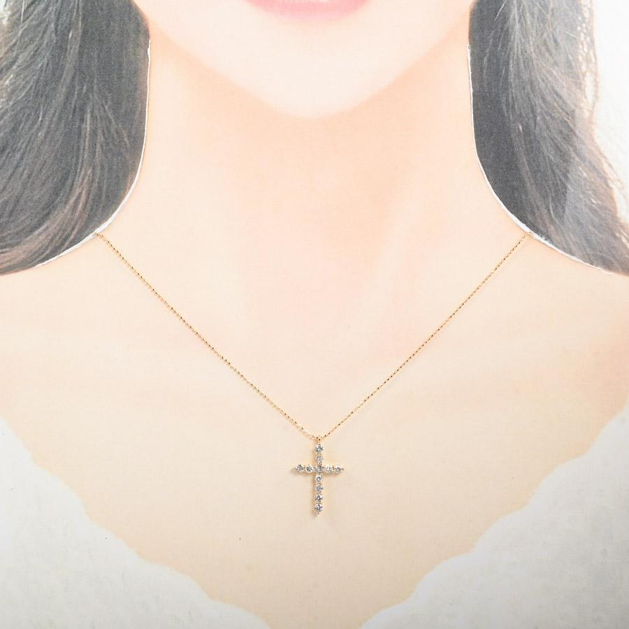 ダイヤ ネックレス  ダイヤ0.8ct 2.3g レディース 中古A品の画像