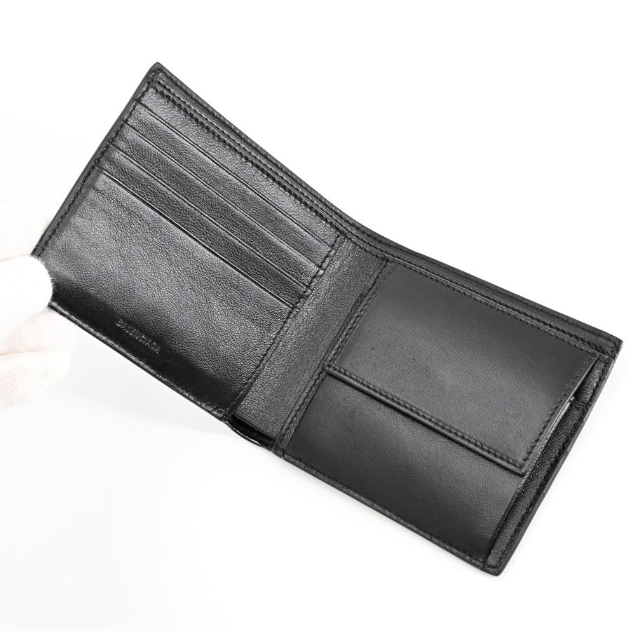 バレンシアガ キャッシュ スクエア フォールデッド ウォレット  594315【Aランク】【中古】 BALENCIAGA（バレンシアガ） キャッシュスクエアフォールデッドコイン