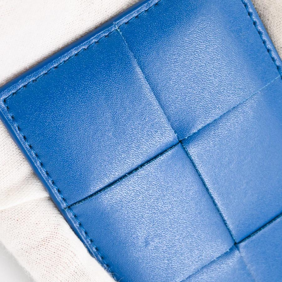 ボッテガヴェネタ Bottega カードケース 水色 ボルドー 未使用 美品 BOTTEGA VENETA（ボッテガ・ヴェネタ） カセットクレジットカード