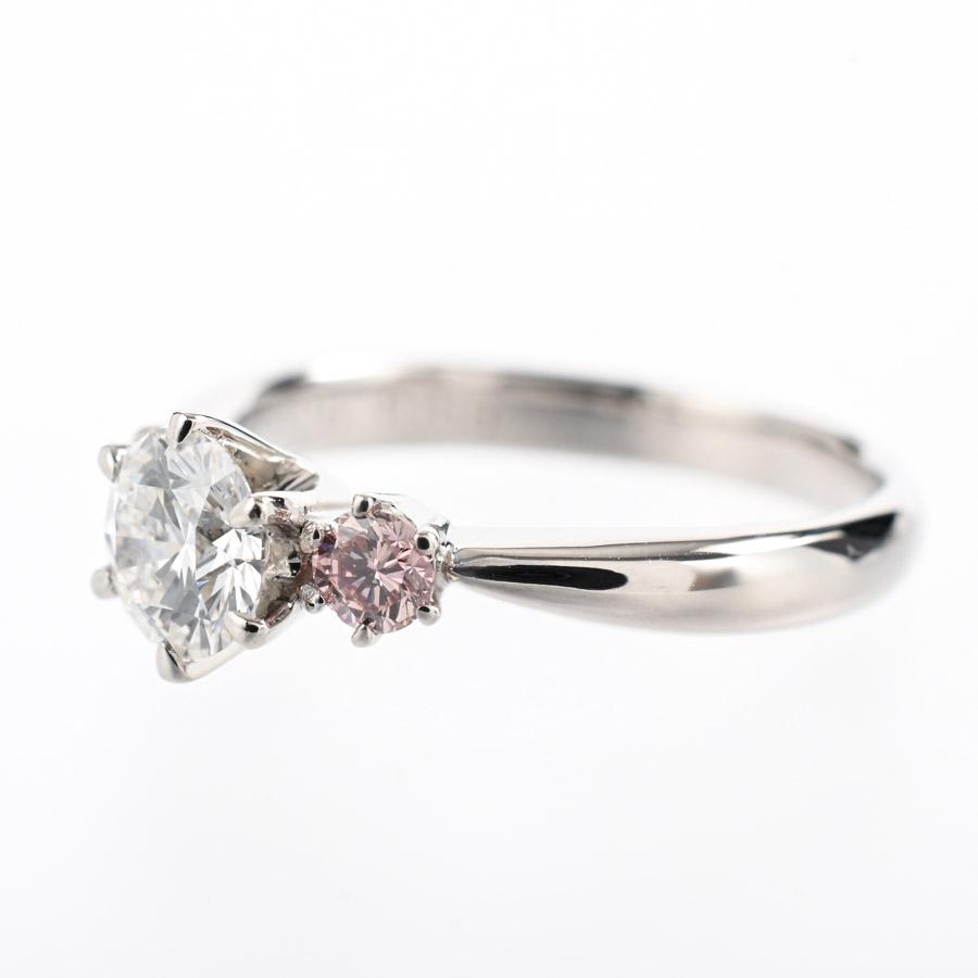 ダイヤ リング  ダイヤ0.43/0.156ct 7号 3.5g レディース 中古A品の画像