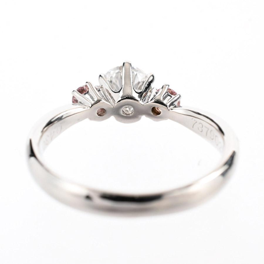 ダイヤ リング  ダイヤ0.43/0.156ct 7号 3.5g レディース 中古A品の画像