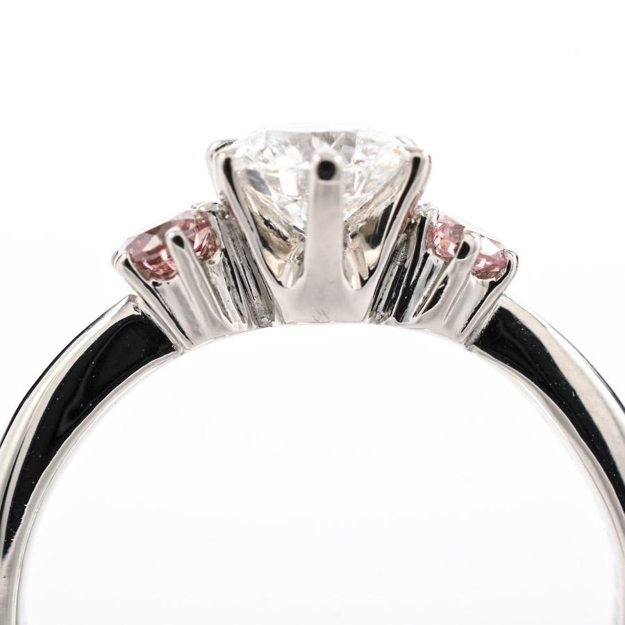 ダイヤ リング  ダイヤ0.43/0.156ct 7号 3.5g レディース 中古A品の画像
