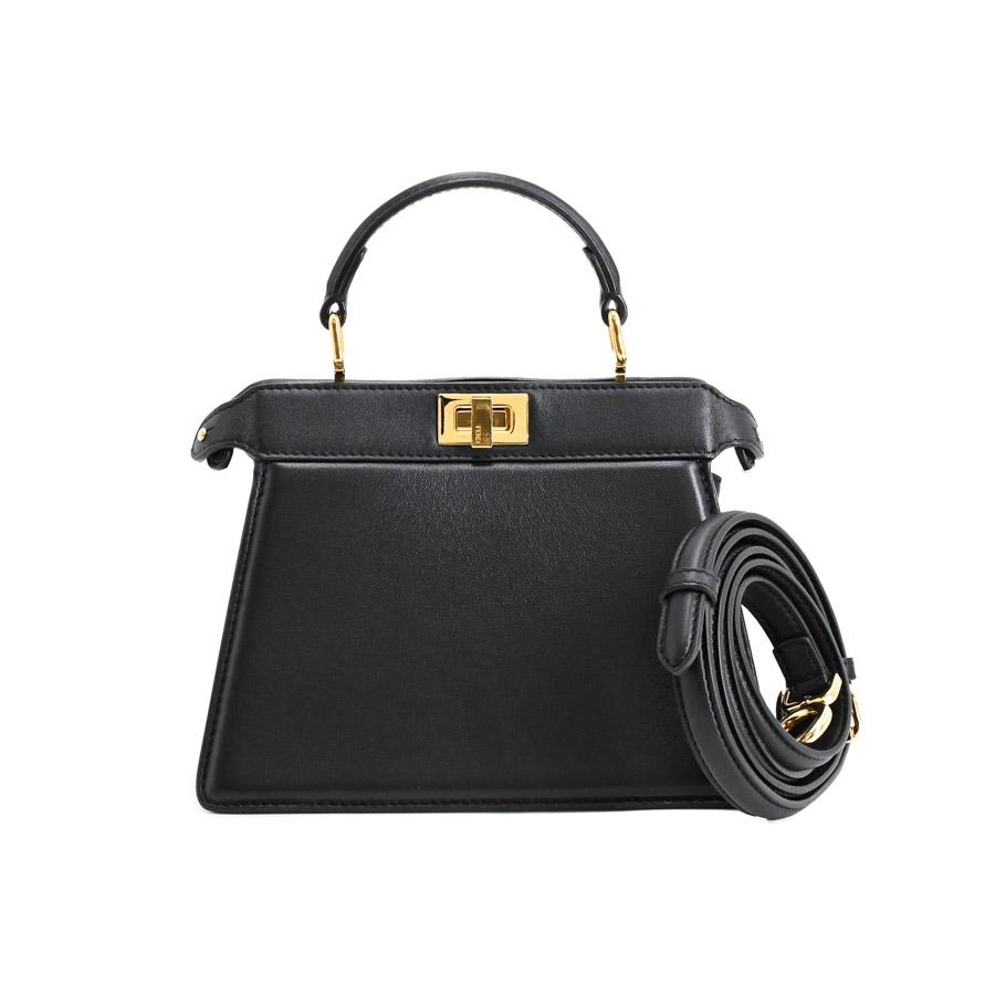 未使用品 FENDI フェンディ ピーカブー ISeeU プチ 8BN335 ABVE F0KUR ナッパレザー ブラック レディース FENDI（フェンディ） ピーカブーアイシーユープチ ハンドバッグ 8BN335