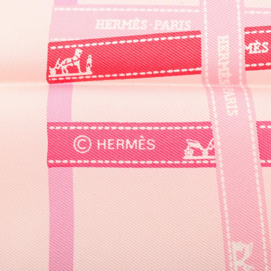 【希少！早い者勝ち！】HERMES カレ45　花の手紙 ピンク HERMES（エルメス） カレ45 スカーフ ピンク レディース 中古A品