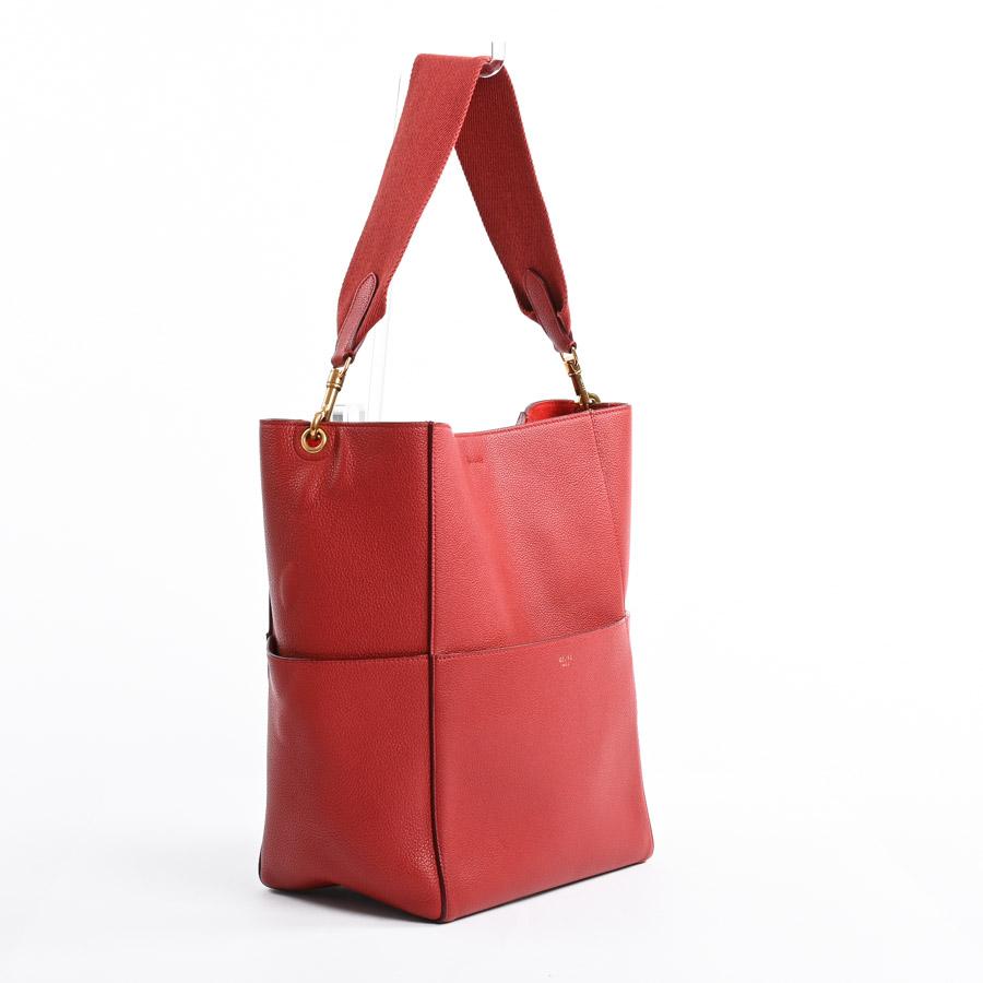 CELINE（セリーヌ） サングルバケット ショルダーバッグ 189593 レッド