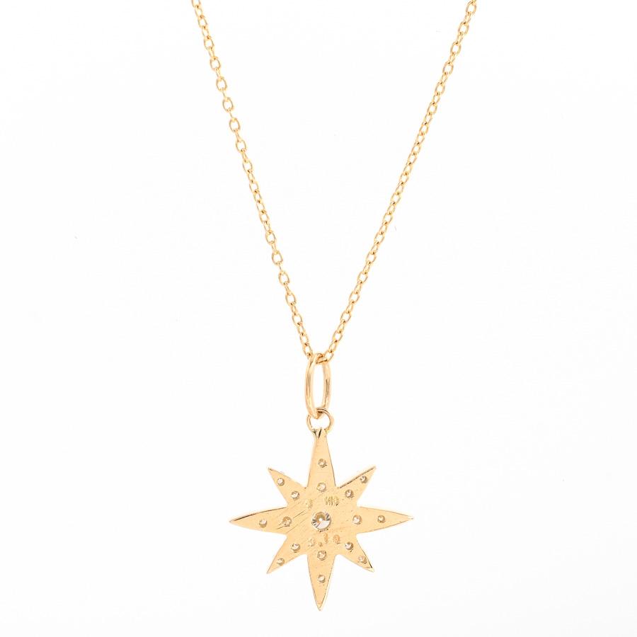 ダイヤ ネックレス  ダイヤ0.19ct 2.2g レディース 中古A品の画像