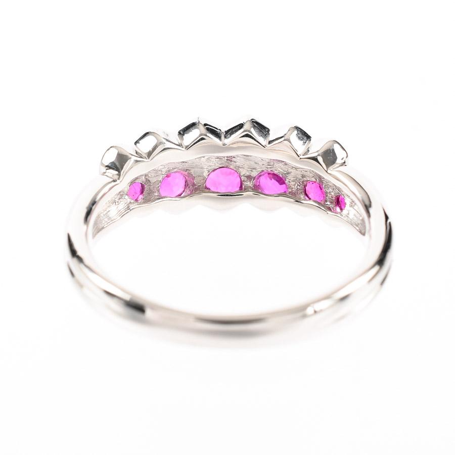 ルビー リング  ルビー0.61ct ダイヤ0.18ct 11号 5.0g レディース 中古A品の画像