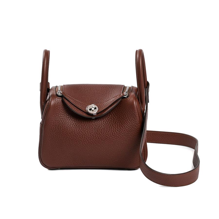 HERMES（エルメス） ミニリンディ2 ショルダーバッグ ダークブラウン 