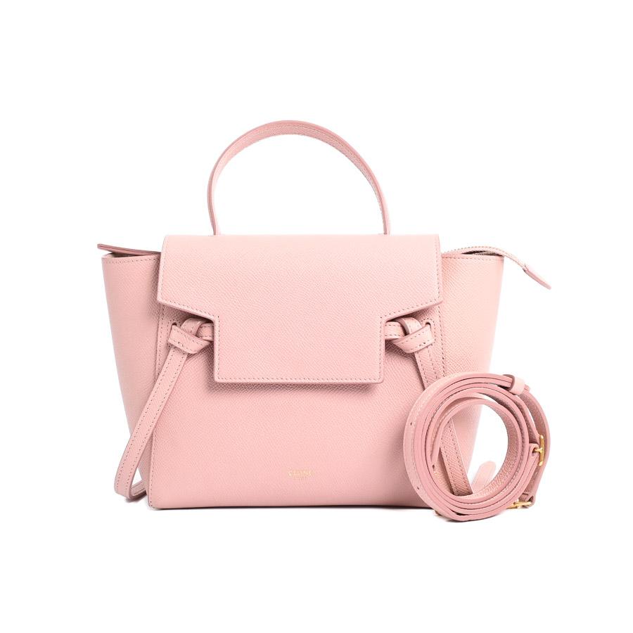 CELINE（セリーヌ） ベルトバッグナノ ハンドバッグ 189003 ピンク 