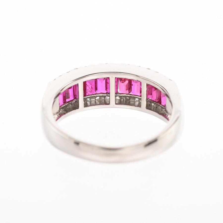 ルビー リング  ルビー0.92ct ダイヤ0.3ct 12号 5.7g レディース 中古A品の画像
