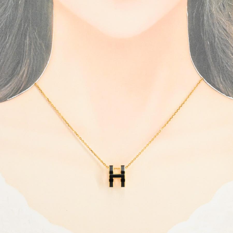 エルメス ポップH ネックレス   ブラック レディース  中古A品の画像